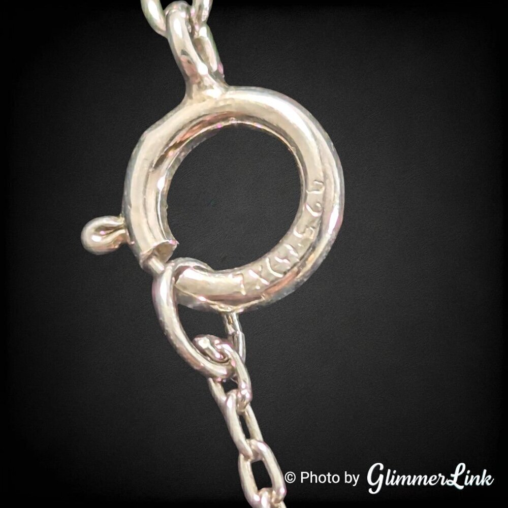 Dainty Pink CZ Mom Heart October Birthstone 925 Sterling Silver Pendant Necklace - Picture 9 of 12